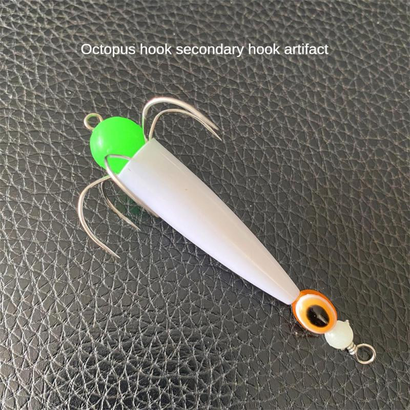 Aštuonių diržų kabliukas Korpusas plonas supaprastintas vandens lašų dizainas Fishhook Įprastas kabliukas Aštuonių kartų kabliukas Antrinis kabliukas