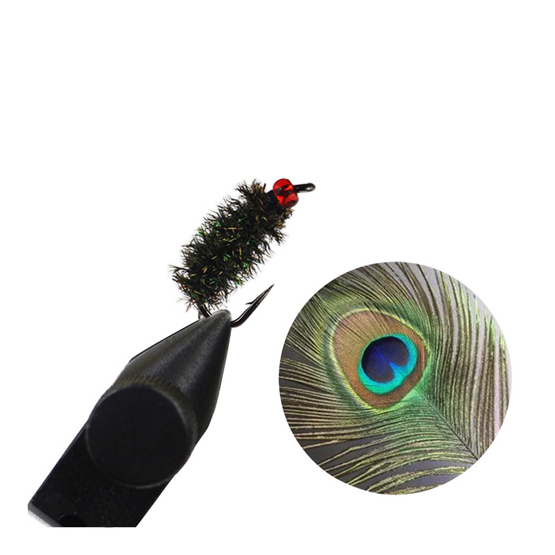 Bionic Tiny Things Composite Besisukantis melionų sėklos blizgučiai Muselių kabliukų rinkinys Žirgų burna Luo Fei Jaukas Baltas dryžuotas masalas