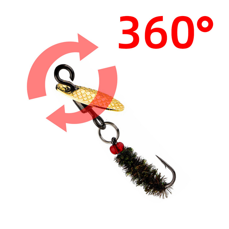 Bionic Tiny Things Composite Besisukantis melionų sėklos blizgučiai Muselių kabliukų rinkinys Žirgų burna Luo Fei Jaukas Baltas dryžuotas masalas