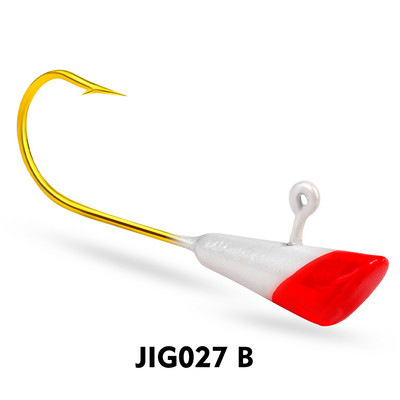 5tk/partii Pehme ussikonksu õngekonksud mitmevärvilised Jig Head teravad konksud Jigging landi kalastustarbed 0,8g 1,8g 2,9g