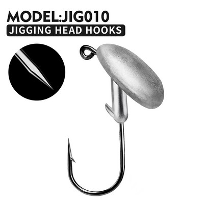 5 τμχ/παρτίδα Jig Lead Head 3,5g 5g 7g 10g 14g Fishing Hooks Jigging Hooks BKB Hook Fishing Tackle Σκληρό μαλακό δέλεαρ Αξεσουάρ