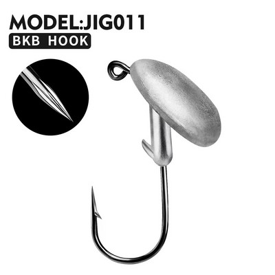 5 τμχ/παρτίδα Jig Lead Head 3,5g 5g 7g 10g 14g Fishing Hooks Jigging Hooks BKB Hook Fishing Tackle Σκληρό μαλακό δέλεαρ Αξεσουάρ