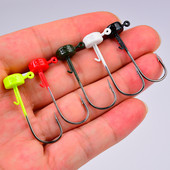 5db/tétel Jig horgászhorgok Worm Bait Jig Head horgok Jigging csali horgászfelszerelés puha csali Tartozékok 2,8g 3,5g 4,6g 7g