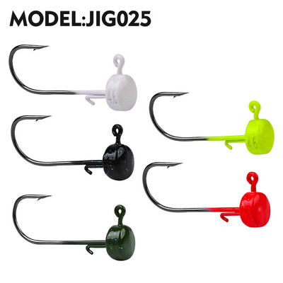 5db/tétel Jig horgászhorgok Worm Bait Jig Head horgok Jigging csali horgászfelszerelés puha csali Tartozékok 2,8g 3,5g 4,6g 7g
