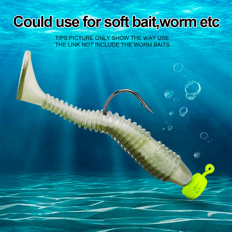 5db/tétel Jig horgászhorgok Worm Bait Jig Head horgok Jigging csali horgászfelszerelés puha csali Tartozékok 2,8g 3,5g 4,6g 7g