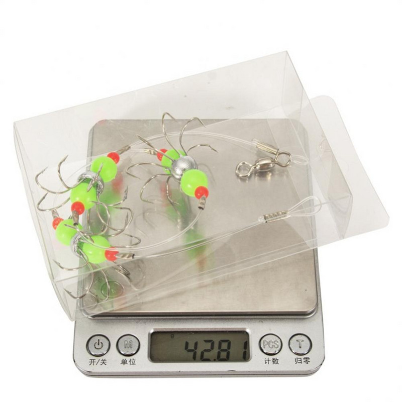 Kalmarų kabliukas Patogus Ryškių spalvų žvejybos įrankių priedai Aštuonkojų kabliukas Daug anglies plieno metalinis masalas Abs žvejybos kabliukas kieti blizgučiai