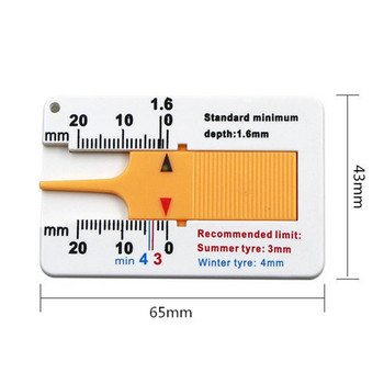 0-20 mm Βυθόμετρο πέλματος ελαστικών αυτοκινήτου αυτοκινήτου Ένδειξη βάθους Μετρητής τρέιλερ μοτοσικλέτας Εργαλείο μέτρησης Εργαλεία επισκευής ελαστικών