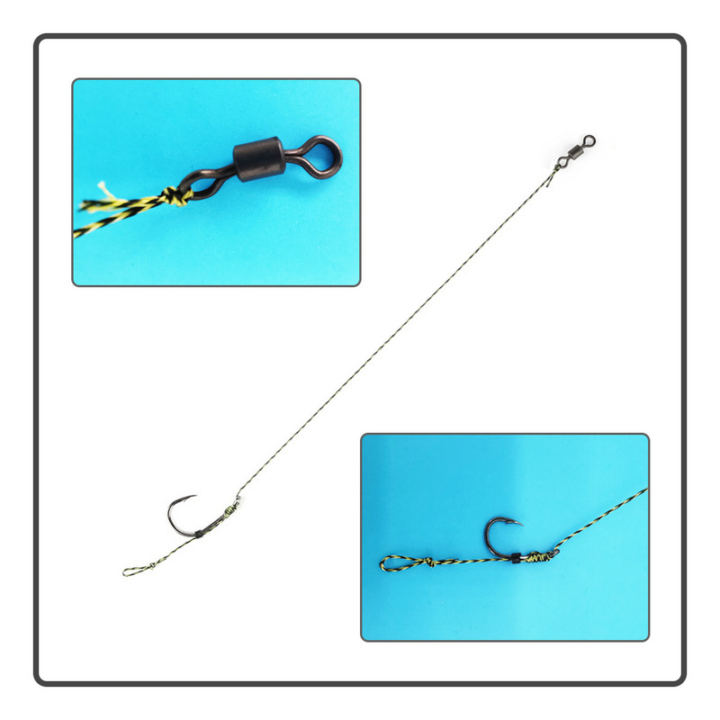 Nėrimo adata * 1 strypas * 12 kabliukas * 3 karpių žvejybos kostiumas nuo dugno, specialus Europos karpių žvejybos reikmenų rinkinys