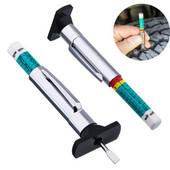 Mini tester hĺbky dezénu pneumatík pre autá Univerzálny metrický nástroj na detekciu hrúbky vzoru pneumatík Meranie pneumatík pre auto a motocykel