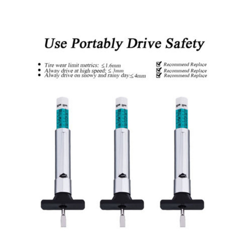 Mini tester hĺbky dezénu pneumatík pre autá Univerzálny metrický nástroj na detekciu hrúbky vzoru pneumatík Meranie pneumatík pre auto a motocykel