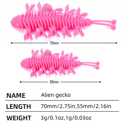 Sougayilang 12tk Worm Bait 55mm 70mm kalasööt Ujuv magevees Swimbaits Silikoonist pehme sööt karpkala bassi haugi püügiks