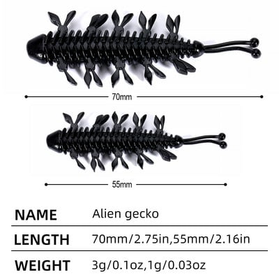 Sougayilang 12tk Worm Bait 55mm 70mm kalasööt Ujuv magevees Swimbaits Silikoonist pehme sööt karpkala bassi haugi püügiks