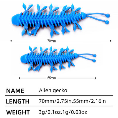 Sougayilang 12tk Worm Bait 55mm 70mm kalasööt Ujuv magevees Swimbaits Silikoonist pehme sööt karpkala bassi haugi püügiks