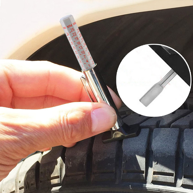 Μετρητής βάθους πέλματος ελαστικού αυτοκινήτου Μετρητής βάθους πέλματος ελαστικού αυτοκινήτου Ανίχνευση φθοράς αυτόματου ελαστικού με έγχρωμο στυλό μέτρησης ψηφιακό σύστημα παρακολούθησης δαγκάνας