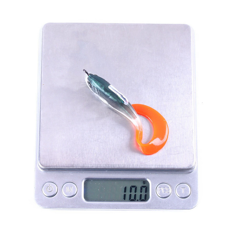 2023 Novi 5kom 7mm 10g mekani mamac kovrčavi crvi mamac za ribolov Plivač T rep Umjetni silikonski vobleri Jigging mamac za ribolov