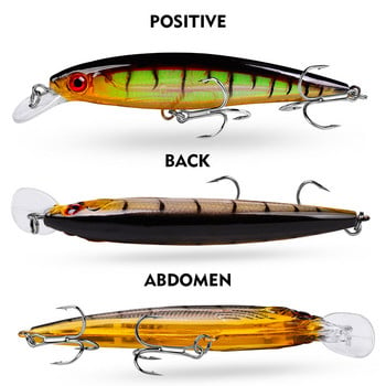 1 τεμ 11 cm 13,4 g Floating Minnow Fishing Lures Wobbler Crankbait Tackle 3D Eyes Hard Plastic Bait Bass Pike Carp Fishing