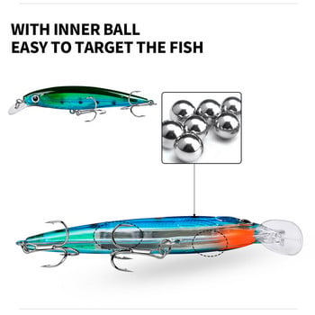 1 τεμ 11 cm 13,4 g Floating Minnow Fishing Lures Wobbler Crankbait Tackle 3D Eyes Hard Plastic Bait Bass Pike Carp Fishing