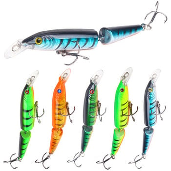 CHENGBIN 2-Segments Jointed Fishing Lures 10,5cm 9g Folating Minnow Lures Artificial Bait Wobblers for Pike Fishing Accessories