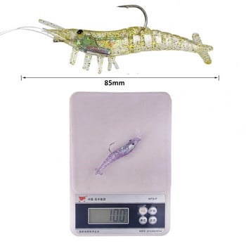 1 τεμ Fishing Lures Bionic Shrimp With Hook Soft Bait Fake Bait Sea Fishing Baits Artificial Lures Fishing Tool