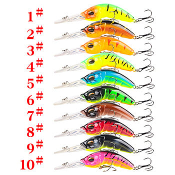 1 τεμ Minnow Fishing Lure 10,4cm14,5g Floating Hard Wobbler Bait Crankbait Κυπρίνος ριγέ μπάσο Pesca Είδη ψαρέματος SwimBait