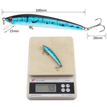 1 τεμ Fishing Lures Kit Minnow Sinking Wobbler Hard Bait Bionic 3D Eyesfor Bass Trout Walleye Redfish Saltwater