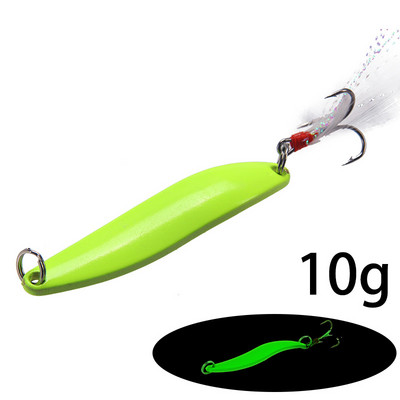 1tk Crankbait helendav jääpüügi peibutis bassi metallist litrid Spinner lusikas kõva söödaga kunstvoobler haugi jaoks