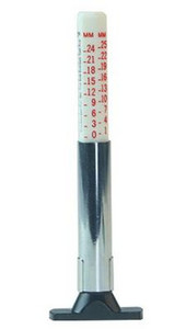 25 mm auto riepu mērīšanas pildspalva Universāls riepu protektora raksta dziļuma mērīšanas rīks Auto riepu dziļuma mērītājs Automašīnu piederumi ārpuse 1 gab.