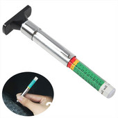 25 mm auto riepu mērīšanas pildspalva Universāls riepu protektora raksta dziļuma mērīšanas rīks Auto riepu dziļuma mērītājs Automašīnu piederumi ārpuse 1 gab.