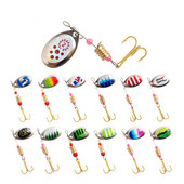 1 tk 3,5 g spinningu landid lusikapüügi landid voblerid CrankBits Jig metallist litrid forelli kõva sööt konksudega karpkalapüügi sööt