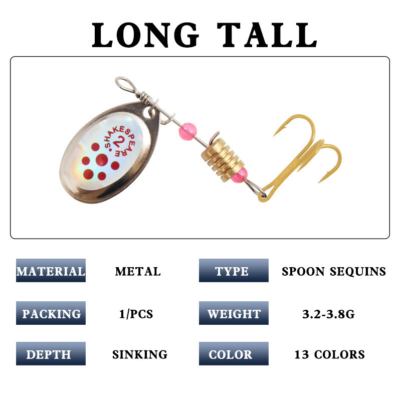 1 tk 3,5 g spinningu landid lusikapüügi landid voblerid CrankBits Jig metallist litrid forelli kõva sööt konksudega karpkalapüügi sööt