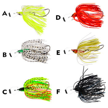 1PCS Chatter Bait Spinner Bait Weedless Fishing Lure Buzzbait Wobbler Chatterbait For Bass Pike Walleye Fish