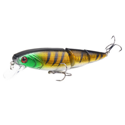 1Pcs Wobblers Multi-section Fishing Lure Minnow 3 Jointed Isca Artificial Hard Bait Crankbait Trolling Bass Pike Perch Tackle