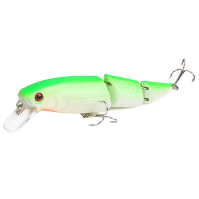 1Pcs Wobblers Multi-section Fishing Lure Minnow 3 Jointed Isca Artificial Hard Bait Crankbait Trolling Bass Pike Perch Tackle