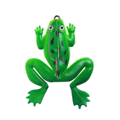 Varlės masalas Basso upėtakių žūklės masalai Realistiški rekvizitai Frog Soft Swimbait plūduriuojantis masalas su kabliukais gėlavandeniams Saltwat