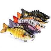 1 tk 10 cm 15 g 7-osalised Swimbait haugi voblerid Crankbait kalapüügi lant, mitme liigendiga kõva söödavarustus bassi jaoks
