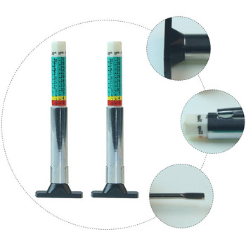 2 бр. Дълбокомер на протектора на гумите Инструмент за измерване на автомобилни гуми 0-25 mm Тестер за гуми Линийка