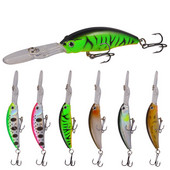 1 τεμ. Floating Deep Diving Minnow Fishing Lure 10cm 7,5g Crank Wobblers Isca Artificial Bait Treble Hooks Tackle Bass Crankbait