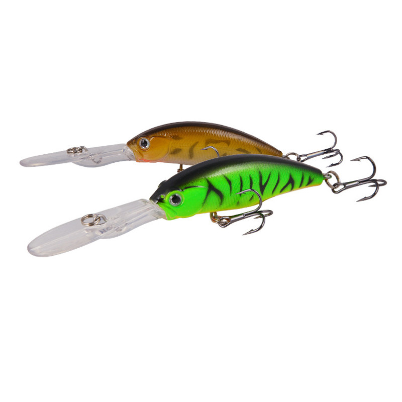 1 τεμ. Floating Deep Diving Minnow Fishing Lure 10cm 7,5g Crank Wobblers Isca Artificial Bait Treble Hooks Tackle Bass Crankbait