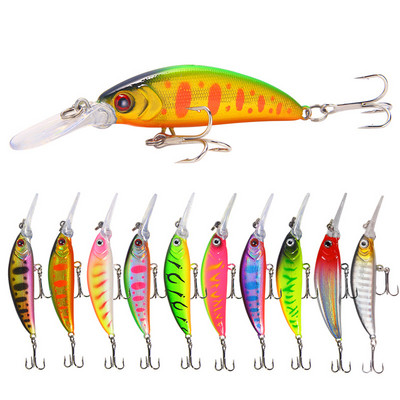 CHENGBIN 1gab Makšķerēšanas māneklis Pike Bait Minnow 7cm 5,7g Jerkbait Deep Swim Vobleri Crankbait