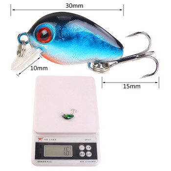 30mm 1,6g Crankbait Wobblers Fishing Lure Artificial Hard CrankBait Bass Fishing Topwater Minnow Fish Lures