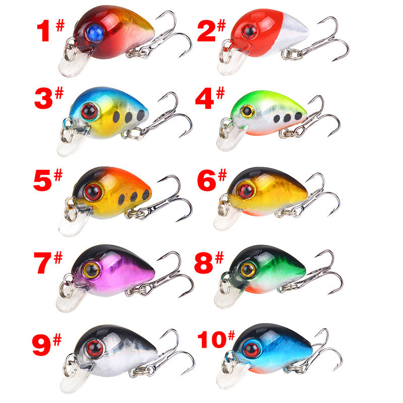 30 mm 1,6 g Crankbait воблери Риболовна примамка Изкуствена твърда CrankBait Bass Fishing Topwater Minnow Fish примамки