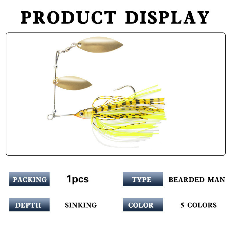 1tk Spinnersööt 13,5g metallist lant, kõva püügilant, spinnersööt.