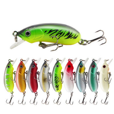 1pcs Minnow Fishing Lure 5.3cm 7.8g Floating Crankbait Hard Artificial Bait Pike Bass Trout Deep Water Wobblers Fishing Tackle
