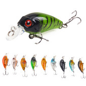 Nauji Crankbait vobleriai žvejybos masalas 4,5 cm/3,8 g Aukštos kokybės kabliukai 9 skirtingų spalvų dirbtinio masalo kietos žūklės švaistikliai