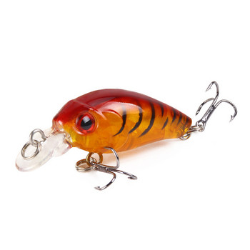 Нови воблери Crankbait, риболовна примамка, 4,5 см/3,8 г, висококачествени куки, 9 различни цвята, изкуствена стръв, твърди манивели за риболов