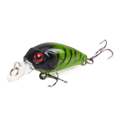 Nauji Crankbait vobleriai žvejybos masalas 4,5 cm/3,8 g Aukštos kokybės kabliukai 9 skirtingų spalvų dirbtinio masalo kietos žūklės švaistikliai