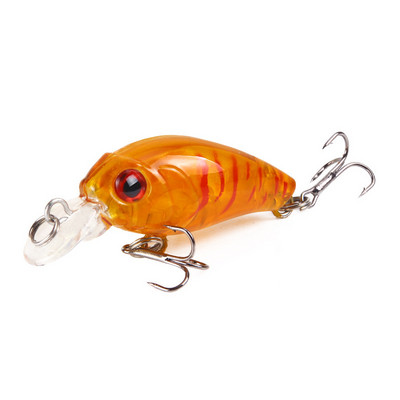 Nauji Crankbait vobleriai žvejybos masalas 4,5 cm/3,8 g Aukštos kokybės kabliukai 9 skirtingų spalvų dirbtinio masalo kietos žūklės švaistikliai