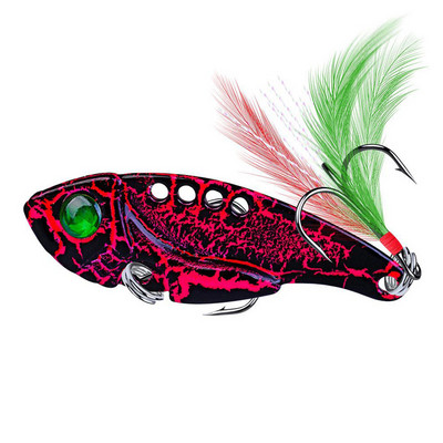 Fishing Lures Spoon For Pike 50mm 10,5g 8 Color With Treble Hook Spoon Wobble Metal Hard Bait Vib Spoonbait Fishing Tackle Lures