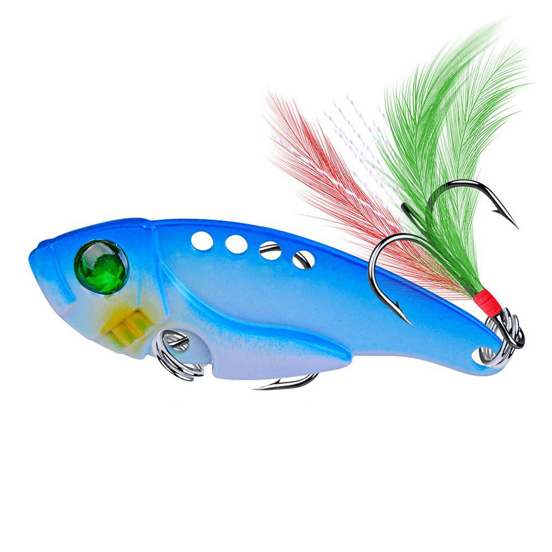 Fishing Lures Spoon For Pike 50mm 10,5g 8 Color With Treble Hook Spoon Wobble Metal Hard Bait Vib Spoonbait Fishing Tackle Lures