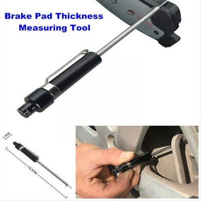 Vehicle Brake Pad Thickness Gauge Car Brake Pad Tester Tools Measurment Automotive Hand Tool Measuring Accessories A9Z9